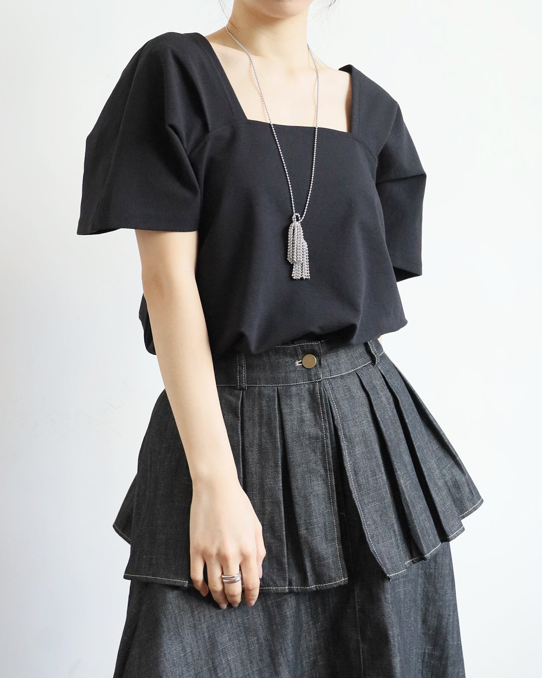 Square Collar Top (3 color)