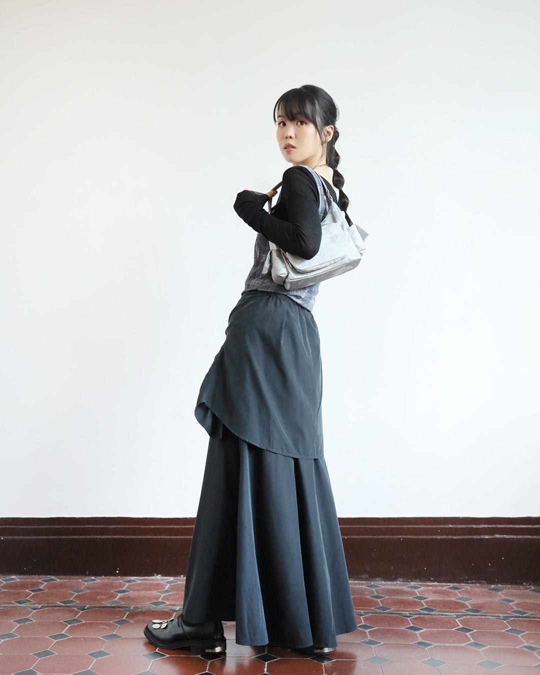 Wrap Skater Skirt (2 color)