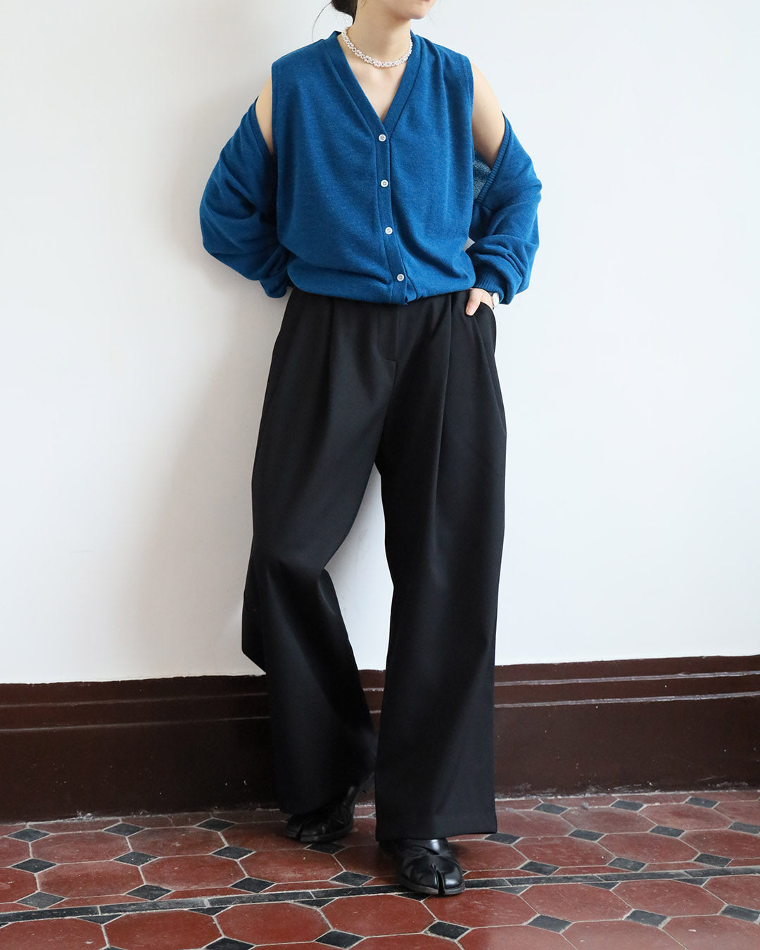 Wide Leg Suit Pants (2 color)
