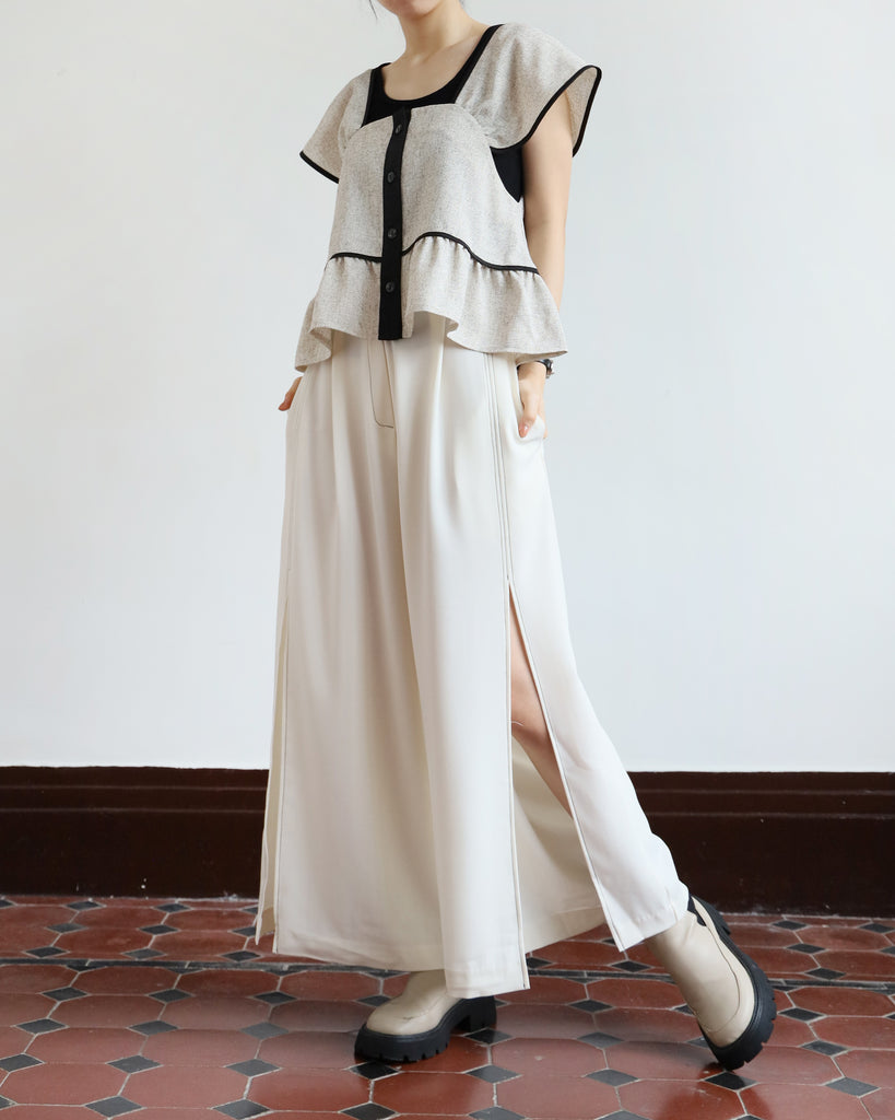 Side Split Wide Leg Pants