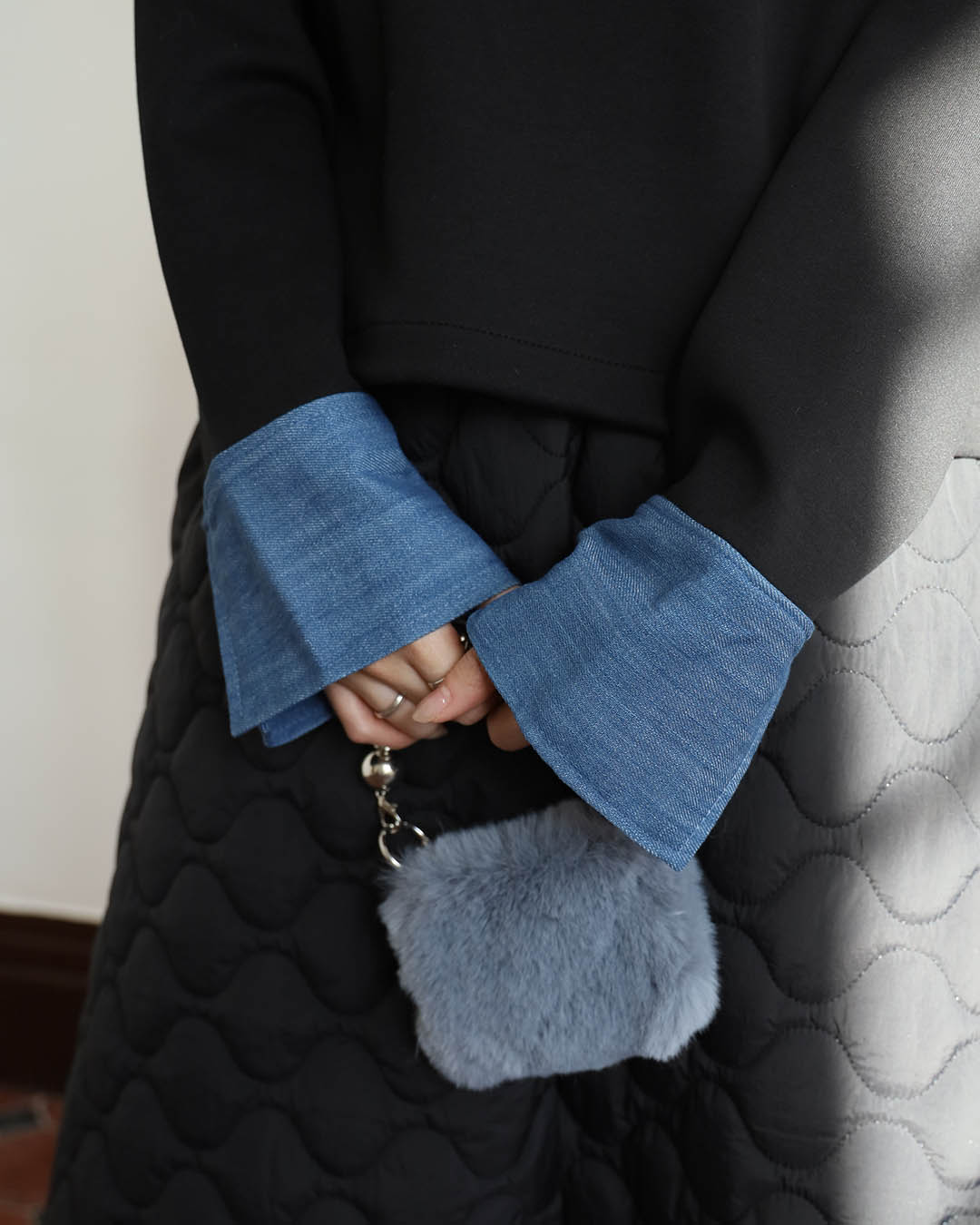 2 in 1 Ruffle Collar Sweatshirt (2 Colors)