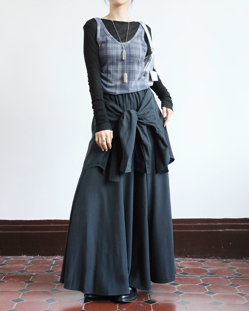 Wrap Skater Skirt (2 color)