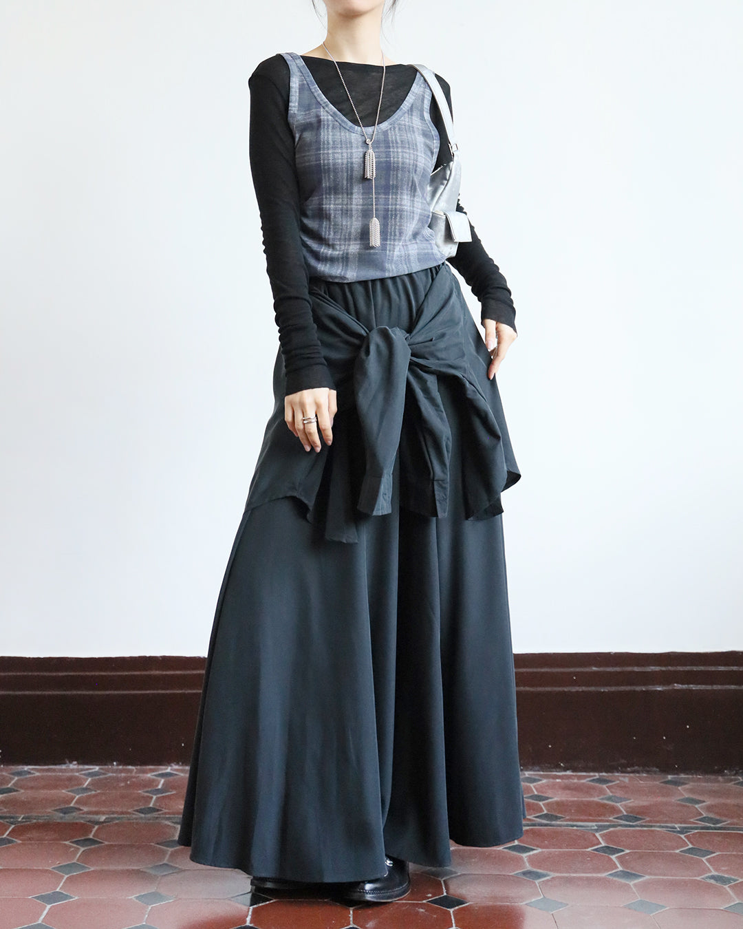 Wrap Skater Skirt (2 color)