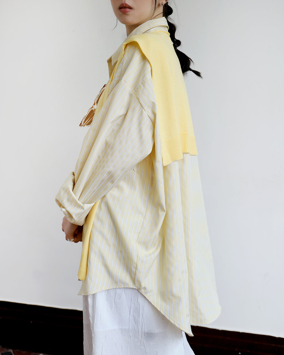 Oversized Pinstripe Shirt (5 color)