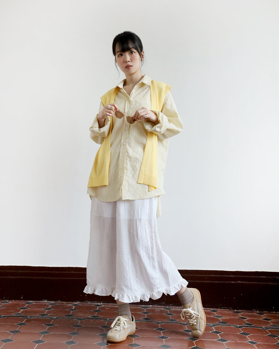 Oversized Pinstripe Shirt (5 color)