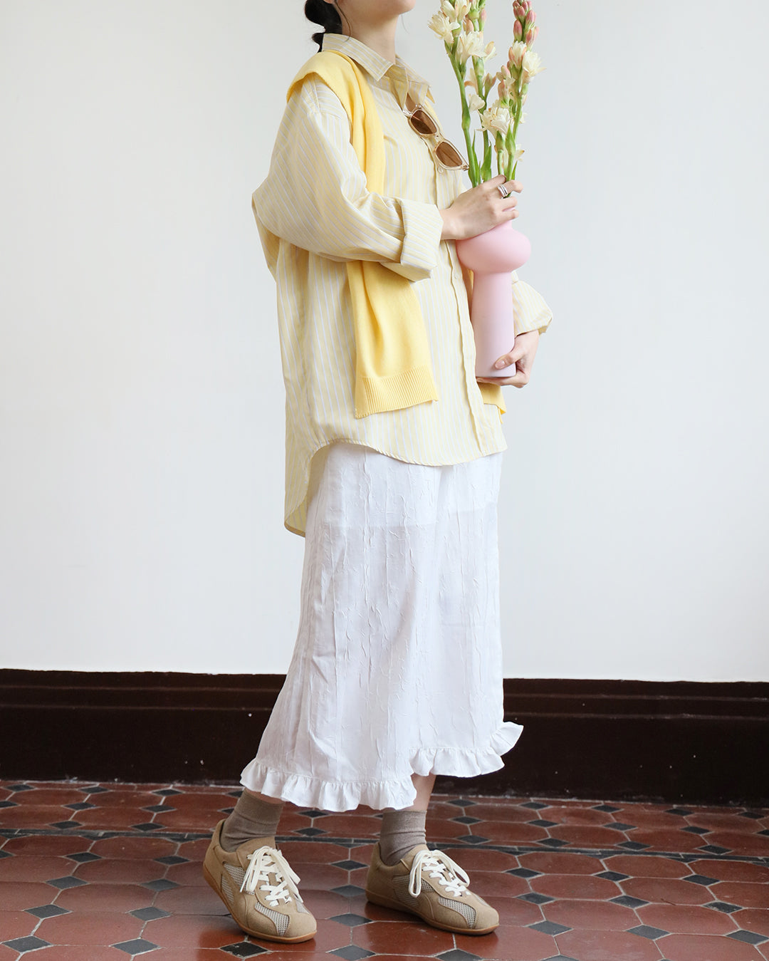 Oversized Pinstripe Shirt (5 color)