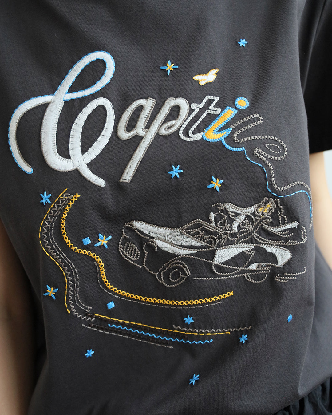 Motorcar Embroidery Tee (2 colors)