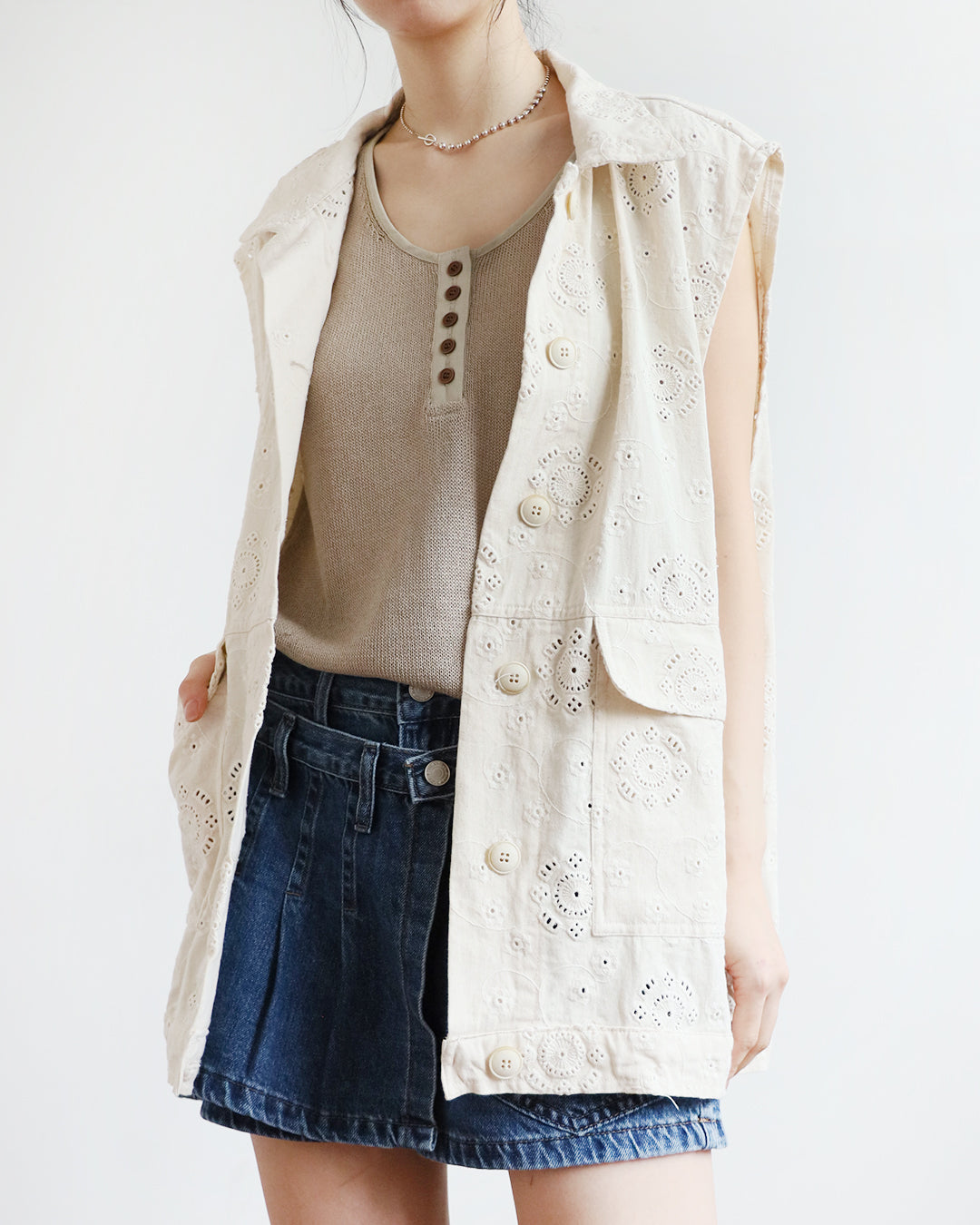 Eyelet Utility Vest