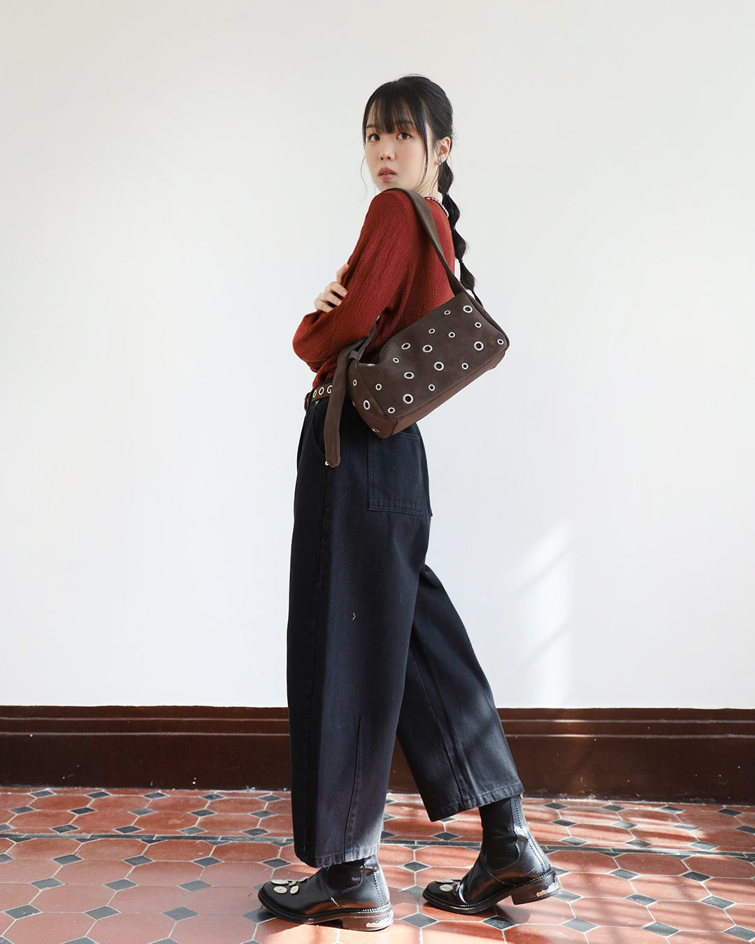 Basic Crinkle Fabric Top (5 colors)