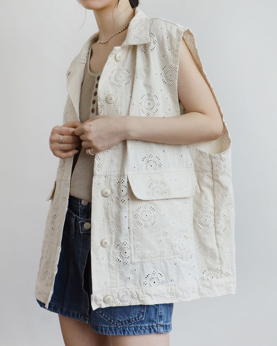 Eyelet Utility Vest