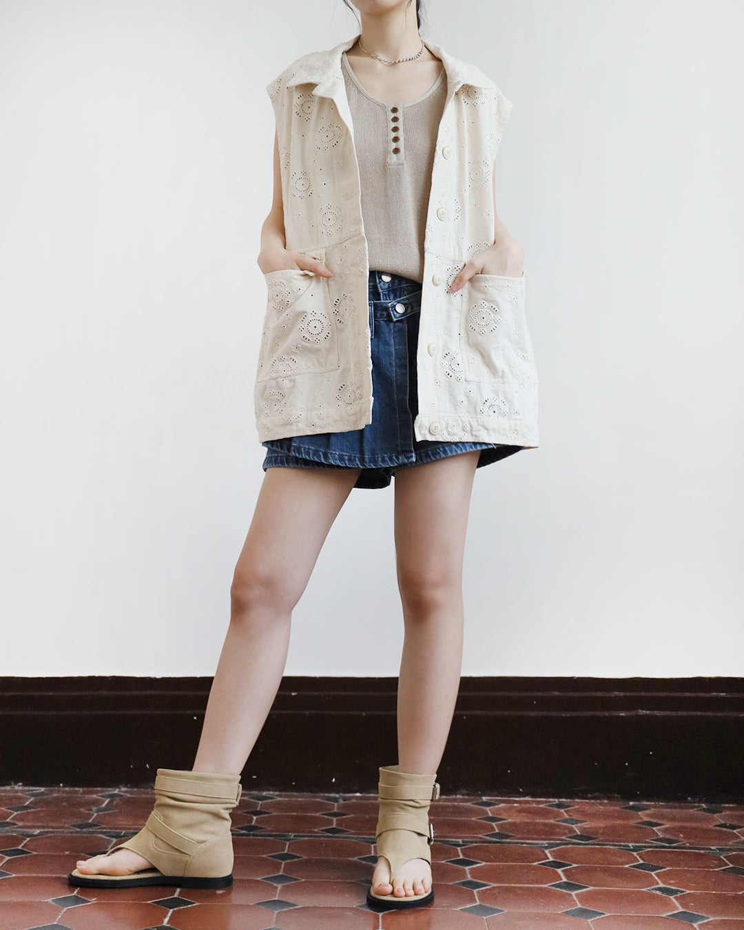 Eyelet Utility Vest