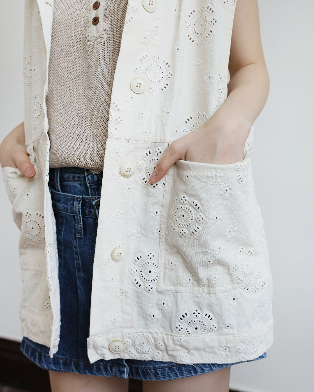 Eyelet Utility Vest
