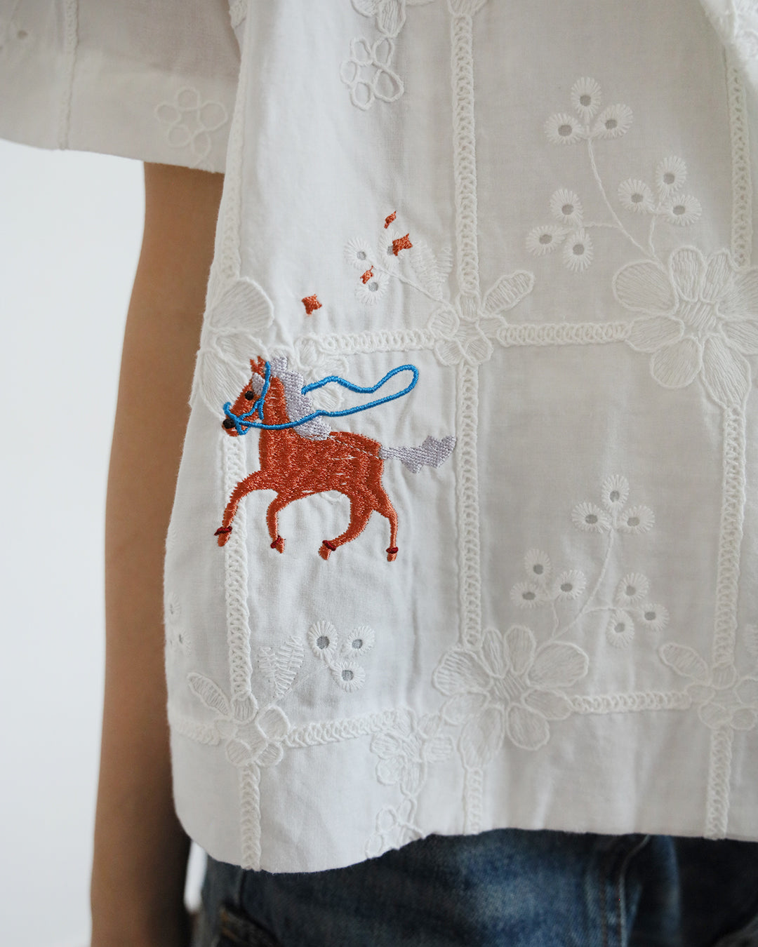 Embroidered Blazer with Badges (2 Colors)