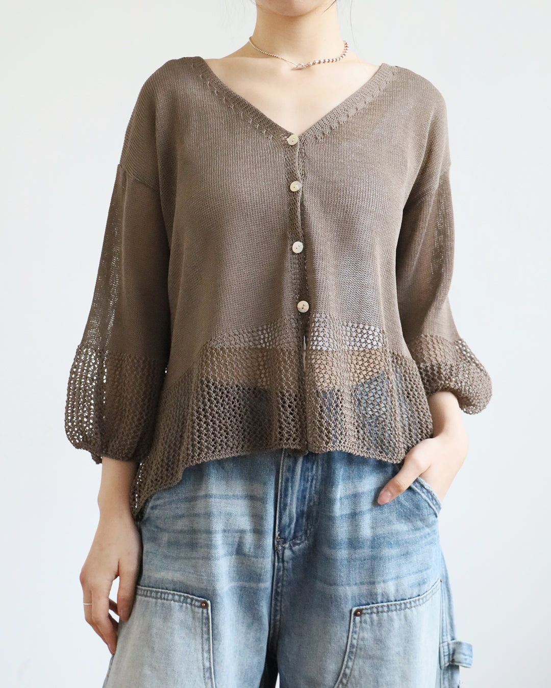 Summer Eyelet Cardigan (2 color)