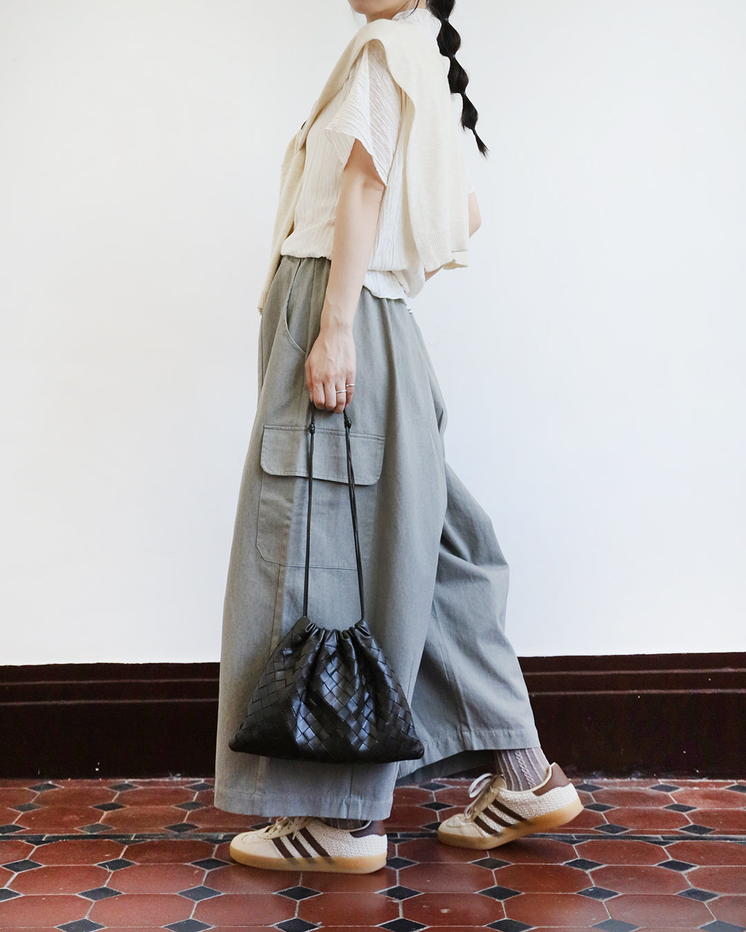 Cargo Wide Leg Pants (2 color)
