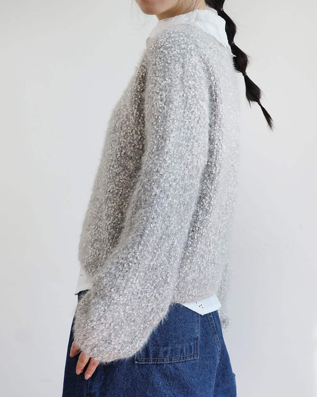 V-Neck Metallic Top (2 colos)