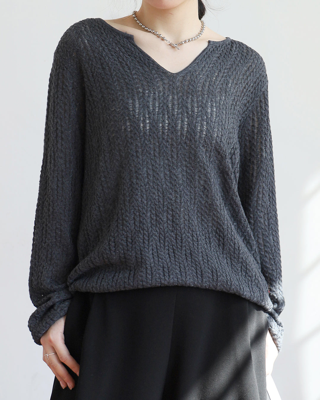 V-Neck Braided Top (5 colors)