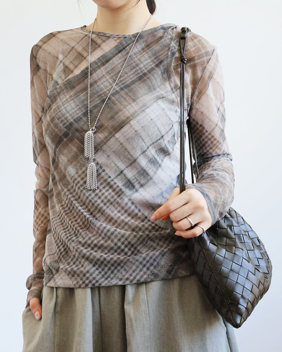 Checker Layer Mesh Top (2 color)