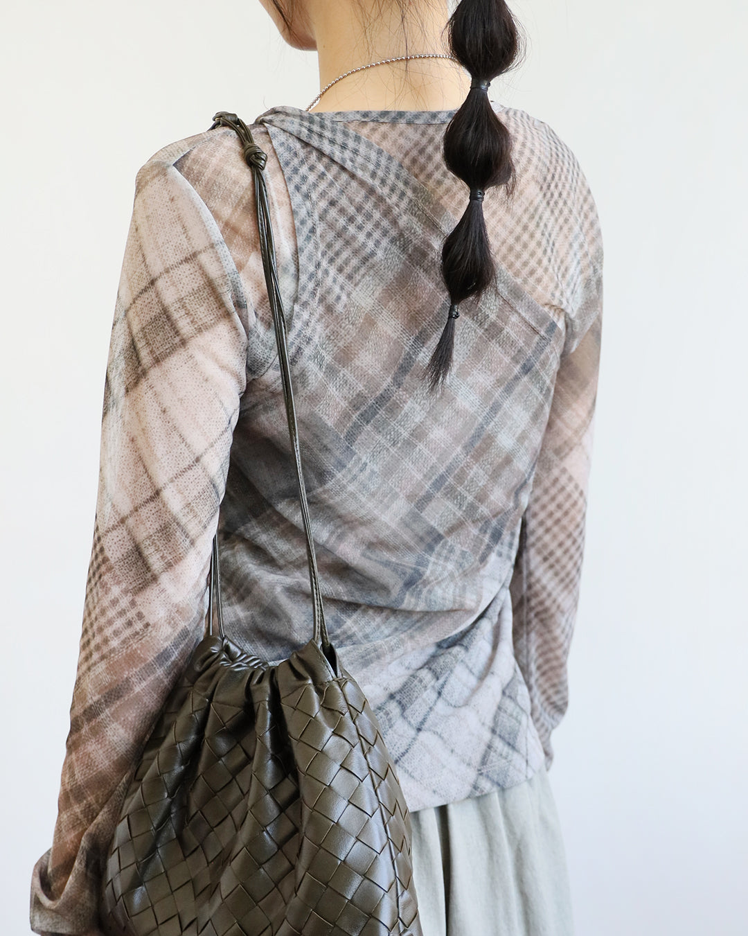 Checker Layer Mesh Top (2 color)
