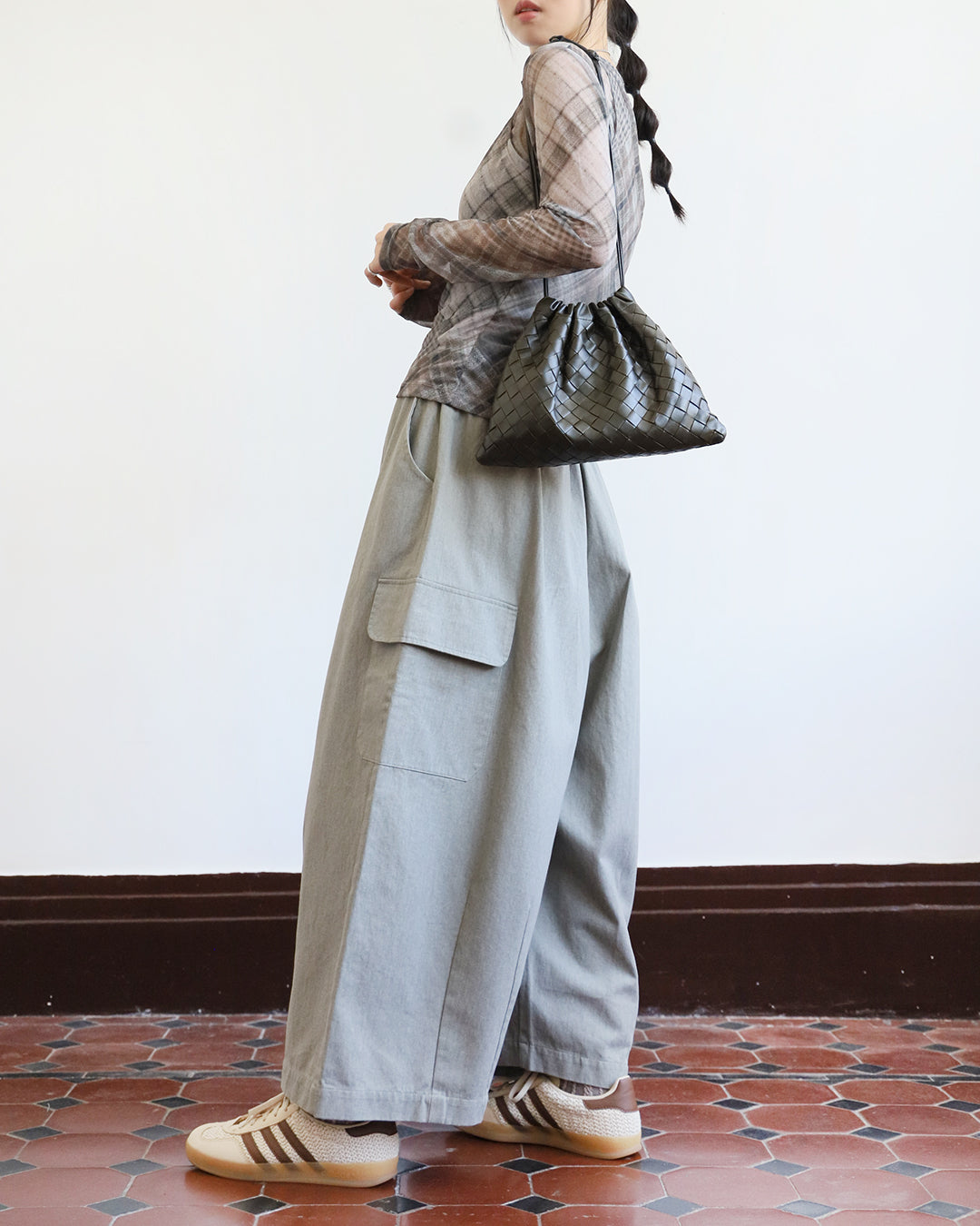Cargo Wide Leg Pants (2 color)