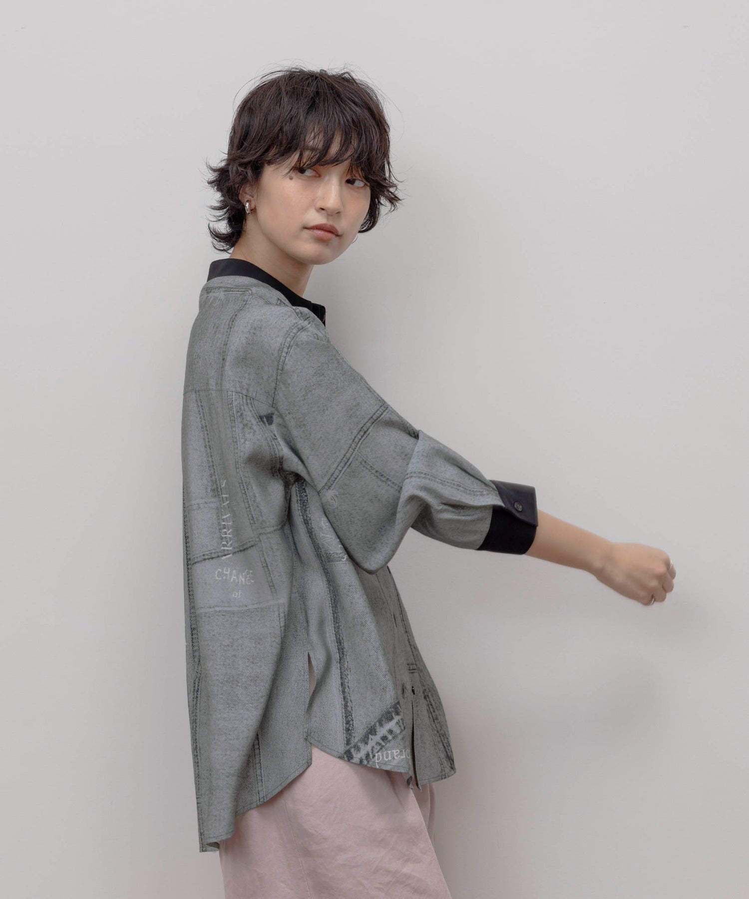 JAPAN BRAND - Fake Denim Printed Shirt (2 Colors)