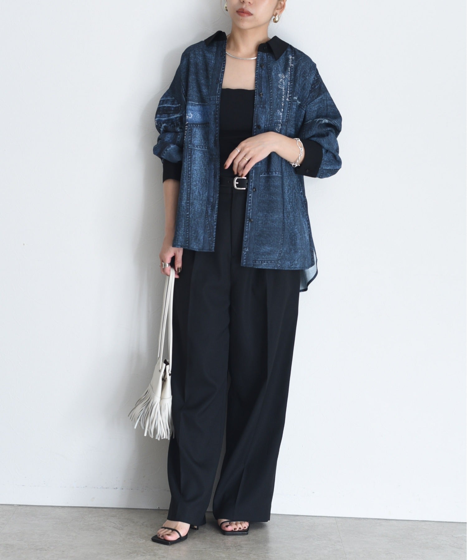 JAPAN BRAND - Fake Denim Printed Shirt (2 Colors)