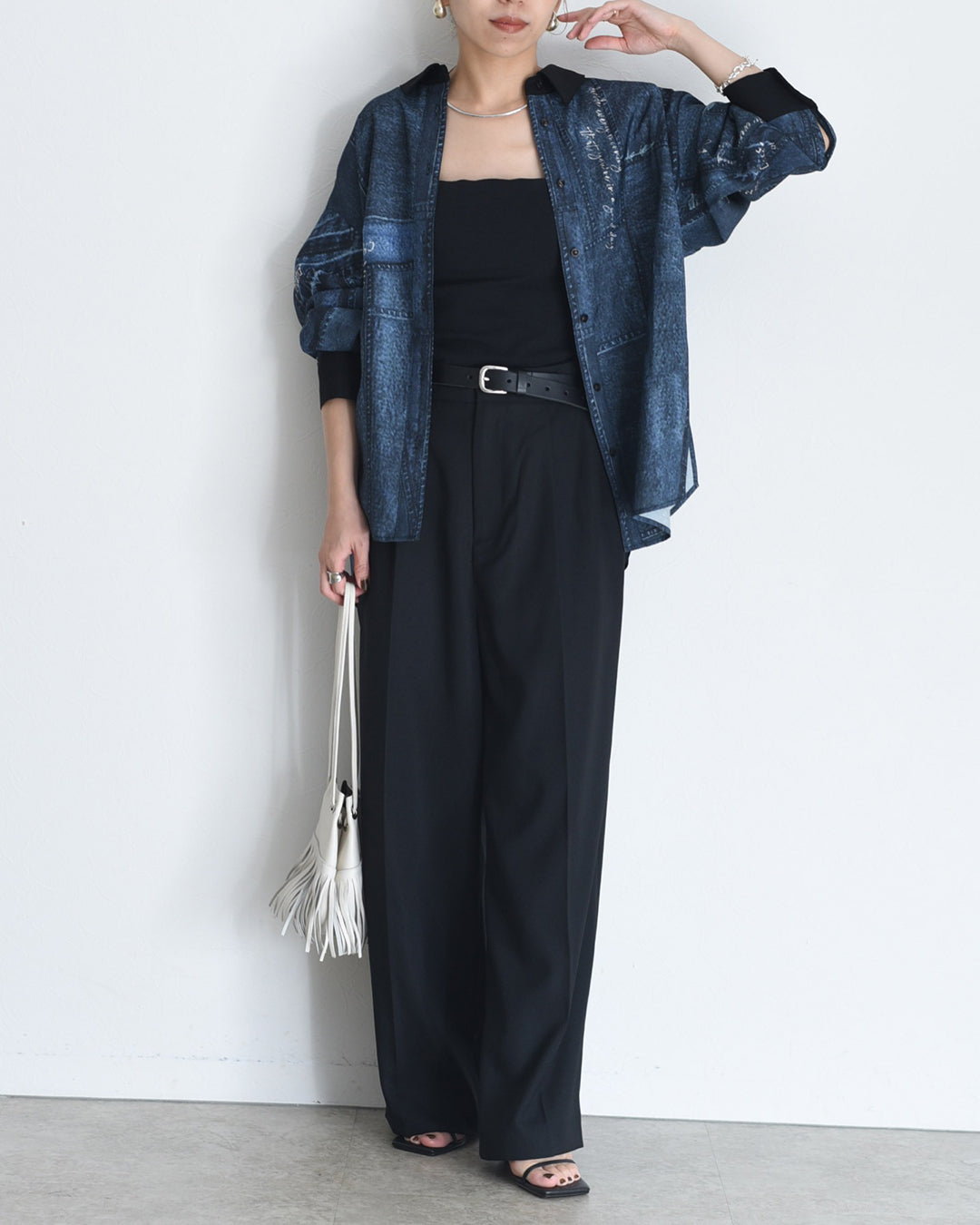 JAPAN BRAND - Fake Denim Printed Shirt (2 Colors)