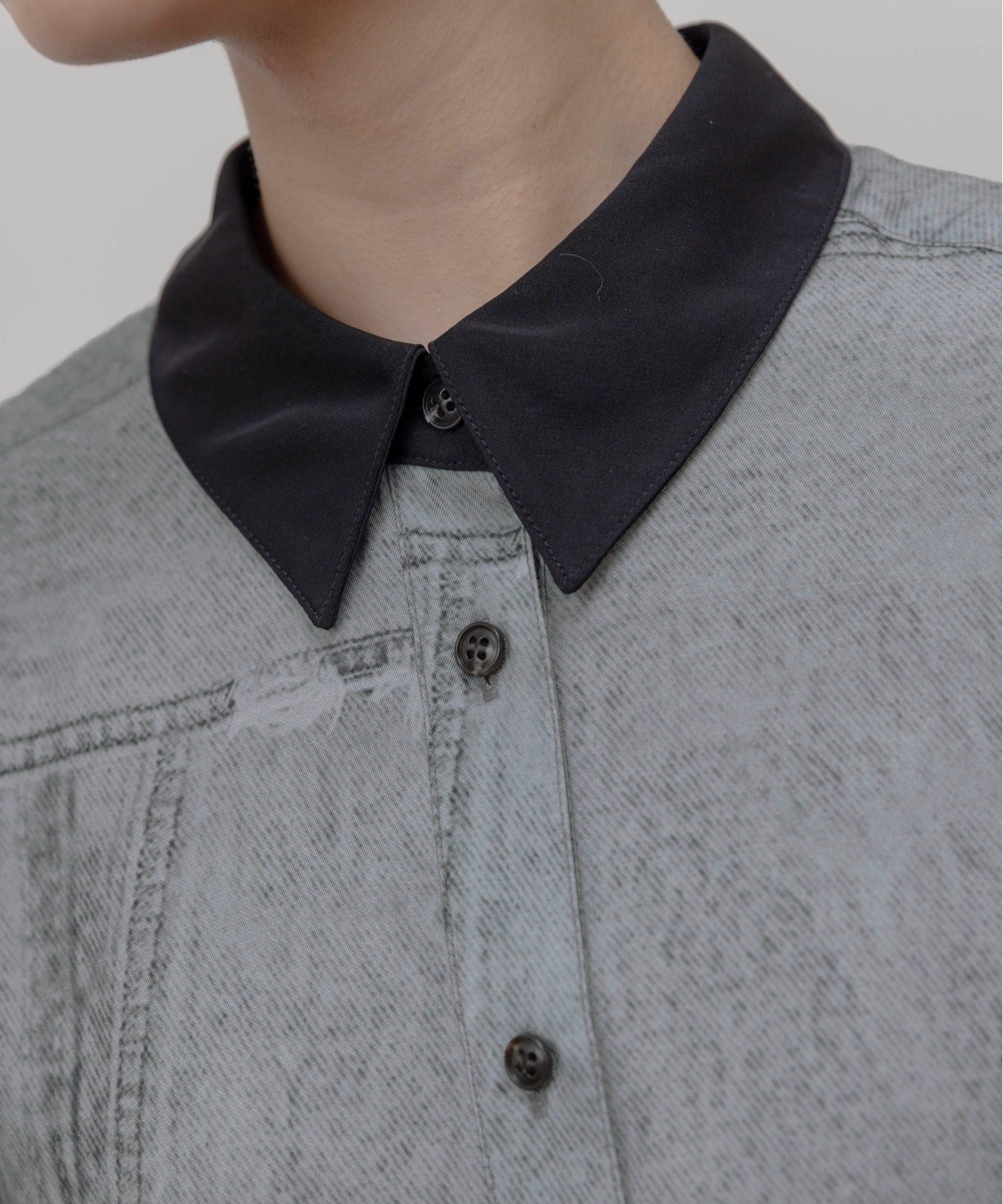 JAPAN BRAND - Fake Denim Printed Shirt (2 Colors)