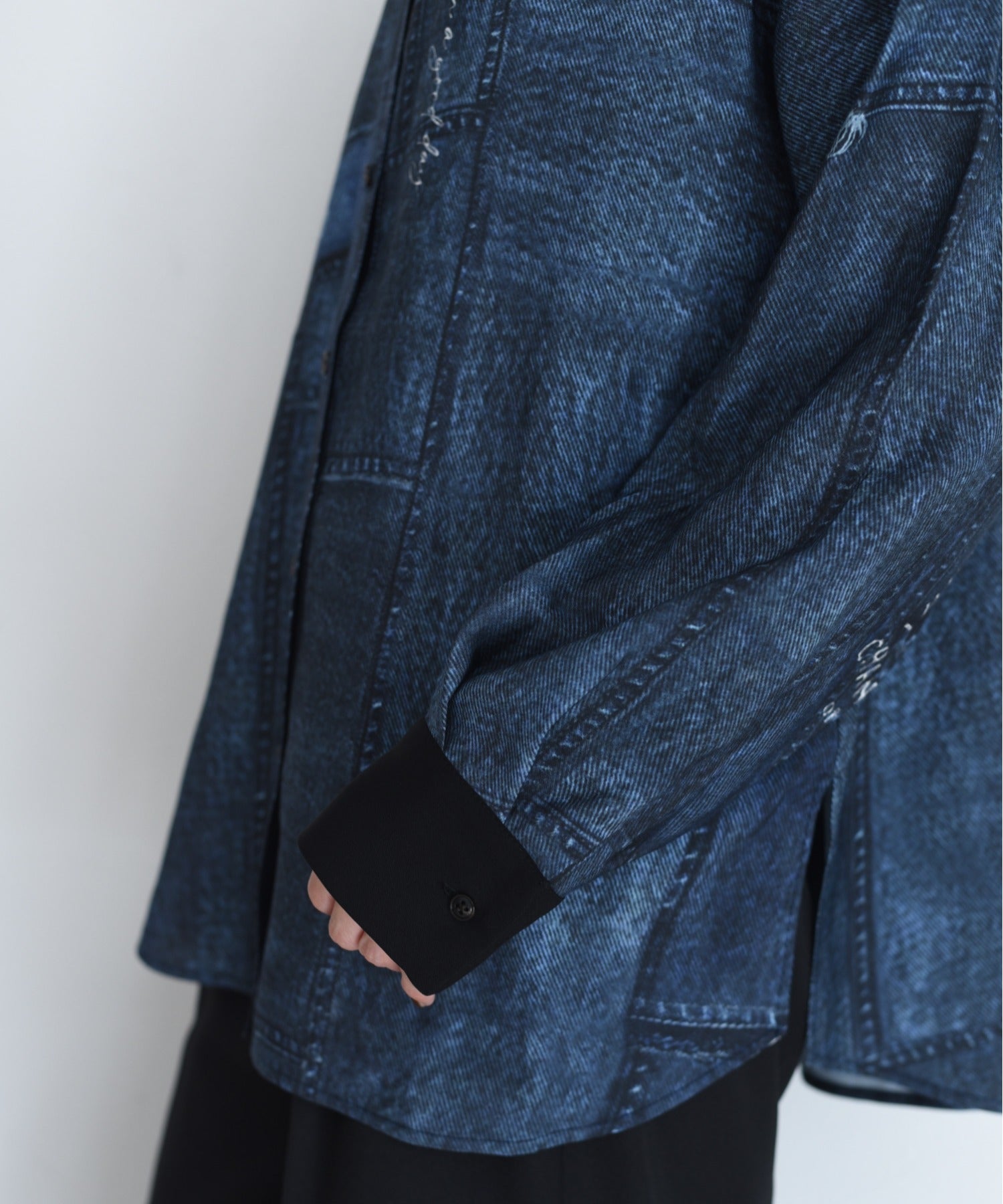JAPAN BRAND - Fake Denim Printed Shirt (2 Colors)