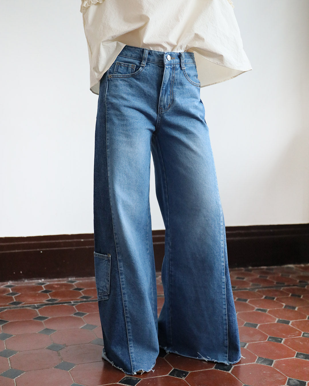 Patchwork Jeans (size S~L)
