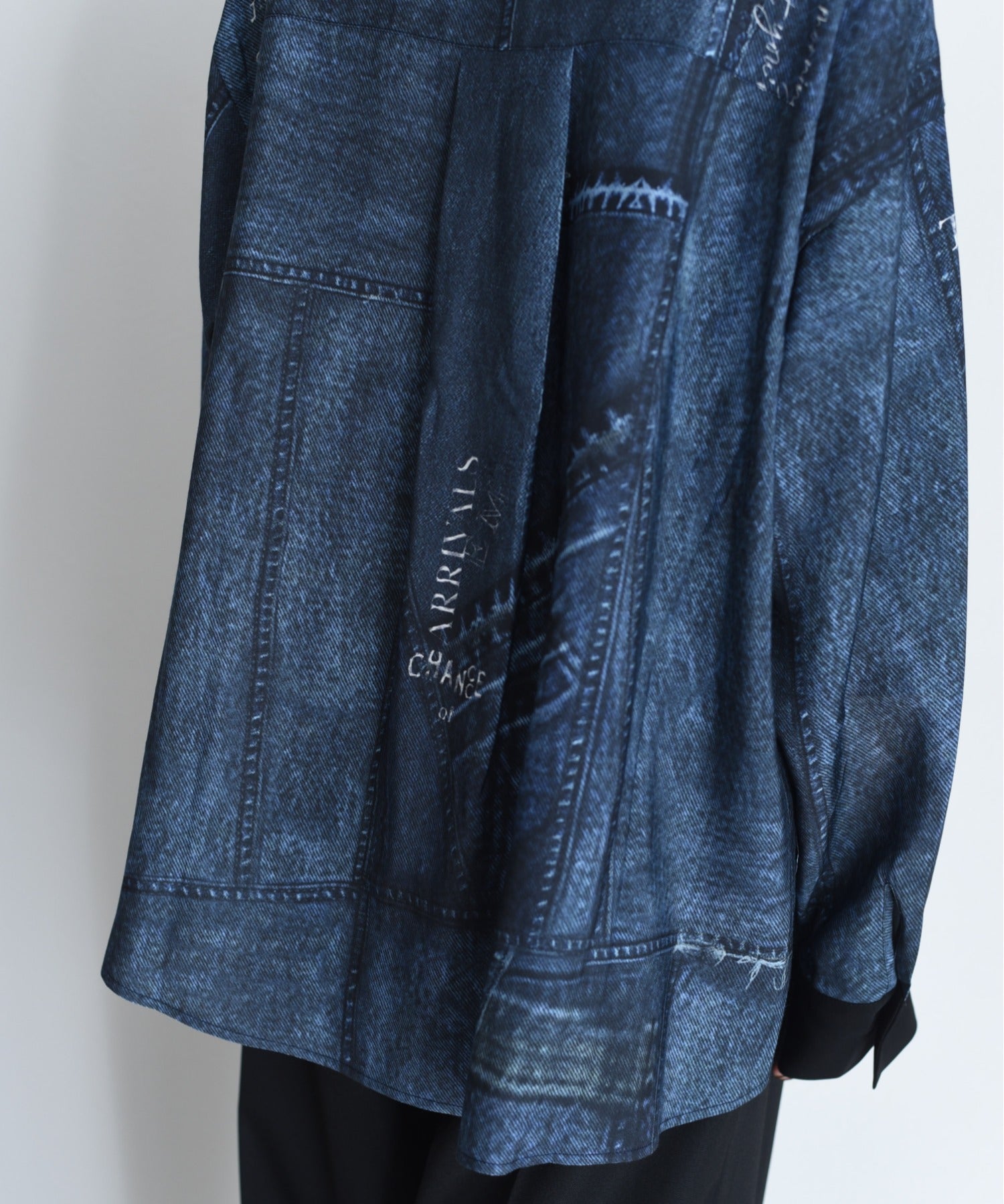 JAPAN BRAND - Fake Denim Printed Shirt (2 Colors)