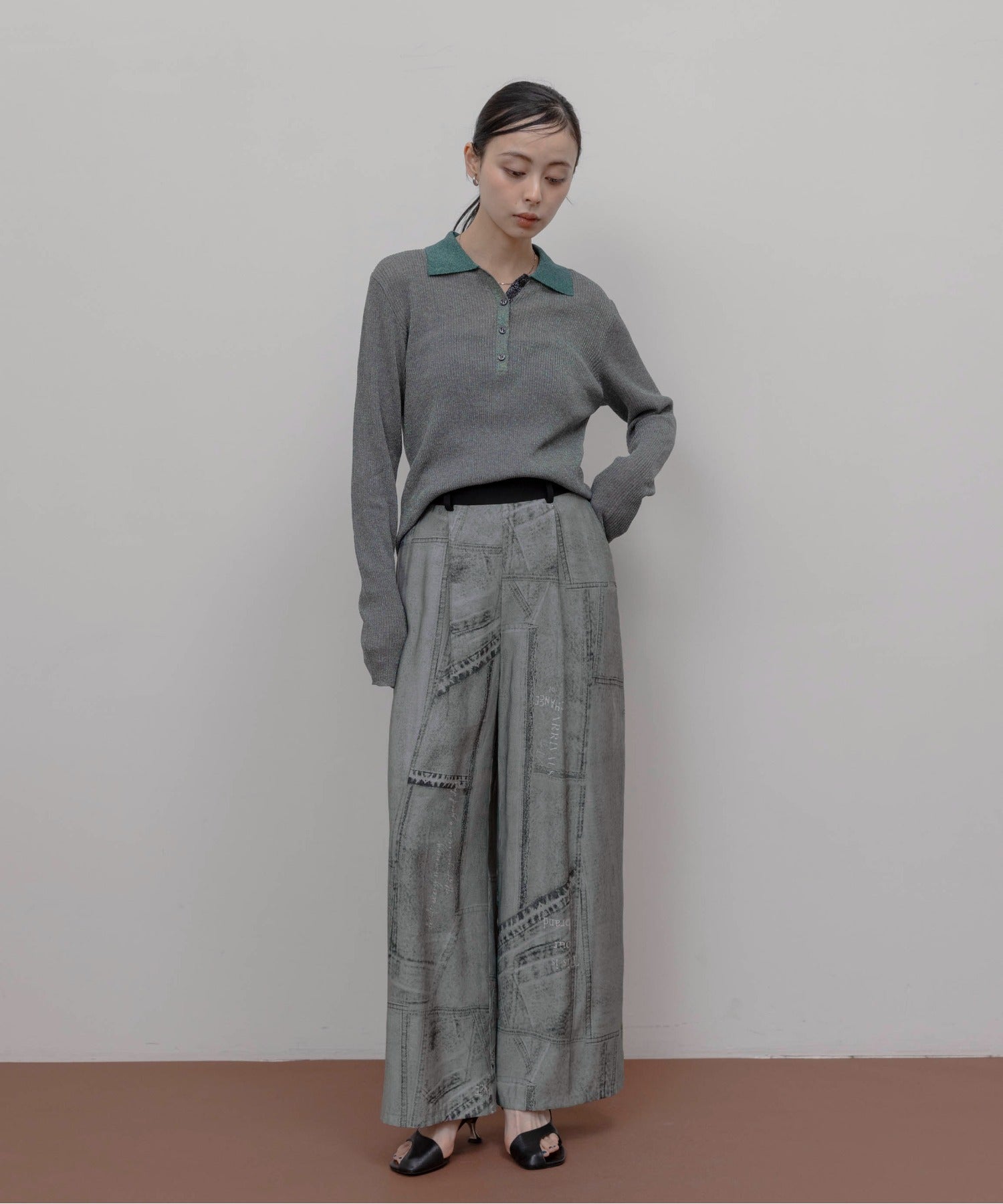 JAPAN BRAND - Fake Denim Printed Pants (2 Colors)