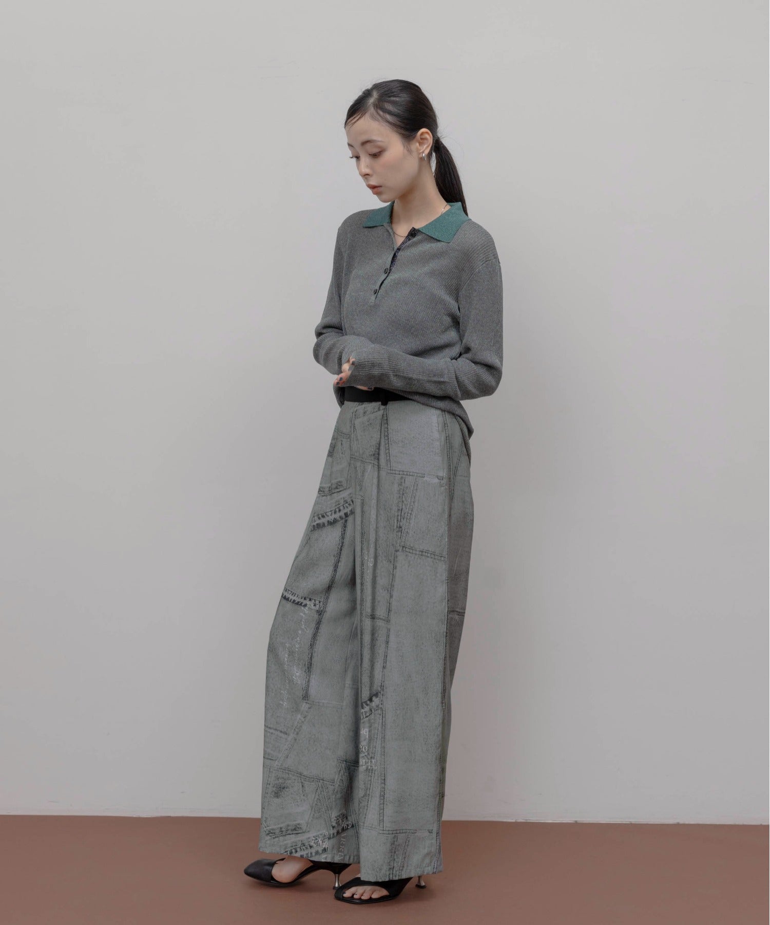 JAPAN BRAND - Fake Denim Printed Pants (2 Colors)