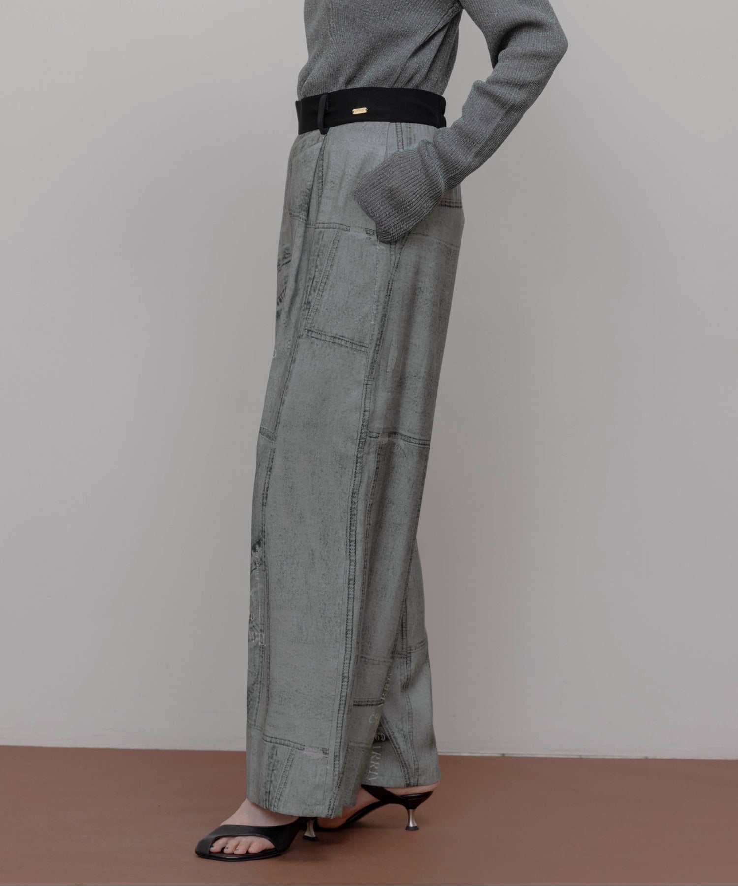 JAPAN BRAND - Fake Denim Printed Pants (2 Colors)