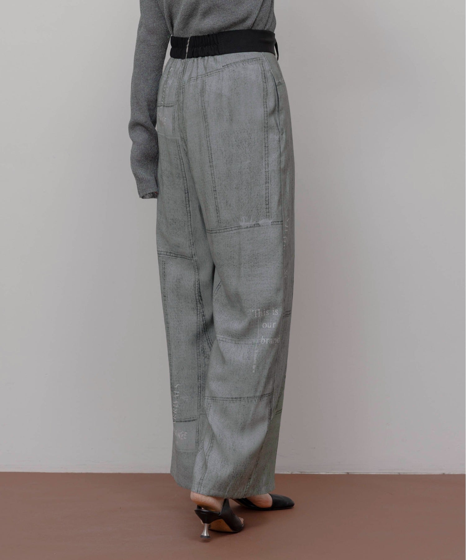JAPAN BRAND - Fake Denim Printed Pants (2 Colors)