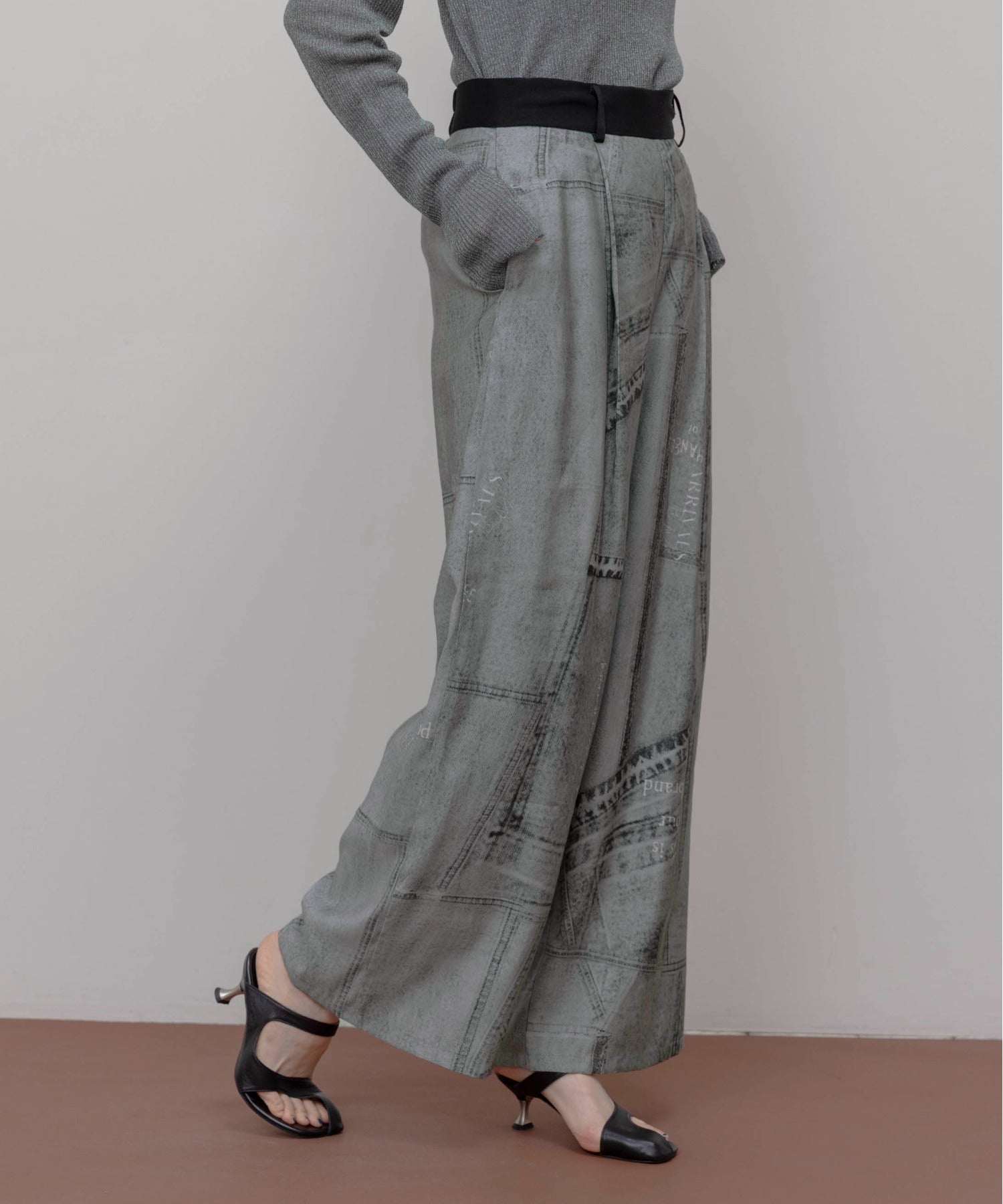 JAPAN BRAND - Fake Denim Printed Pants (2 Colors)
