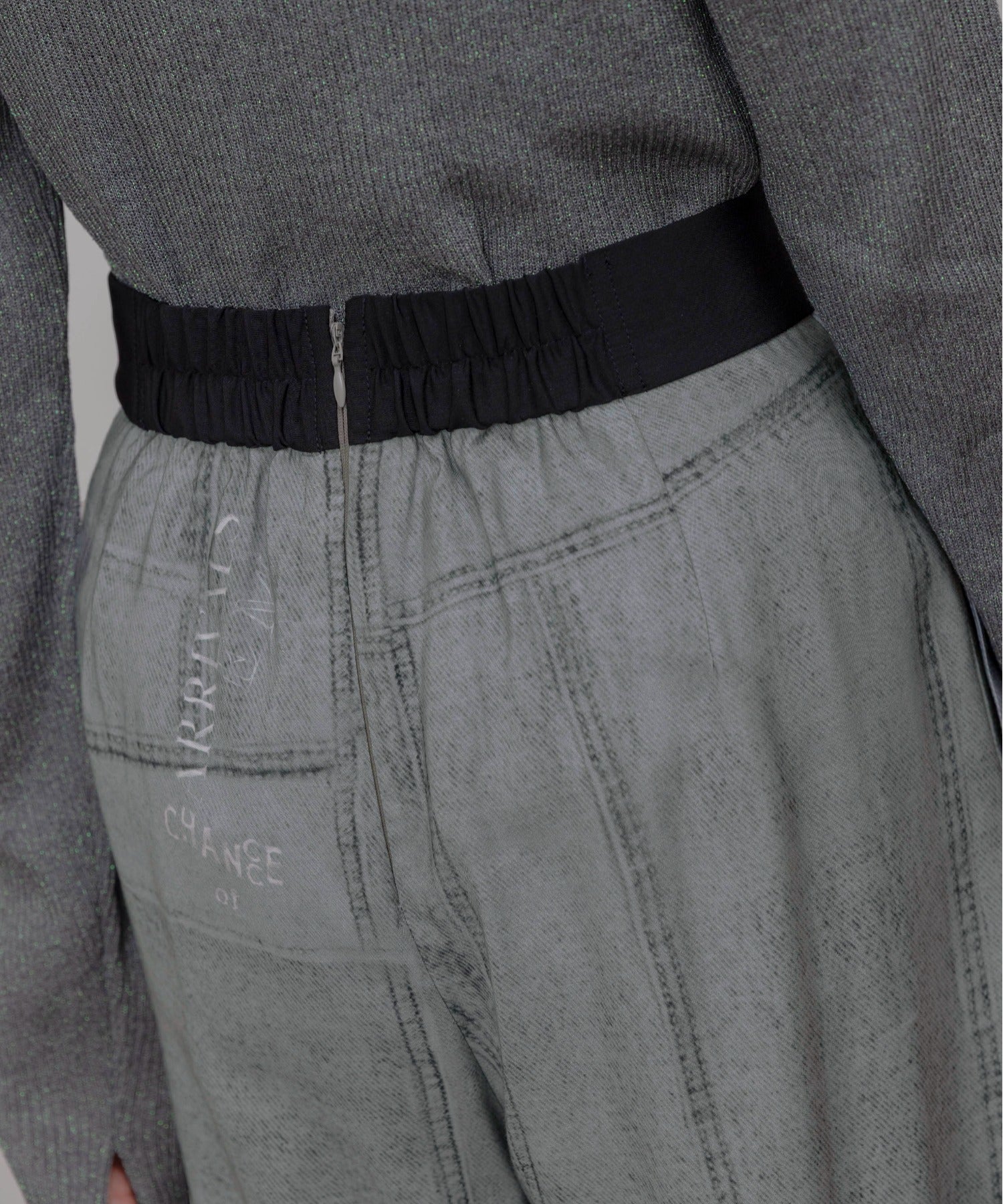 JAPAN BRAND - Fake Denim Printed Pants (2 Colors)