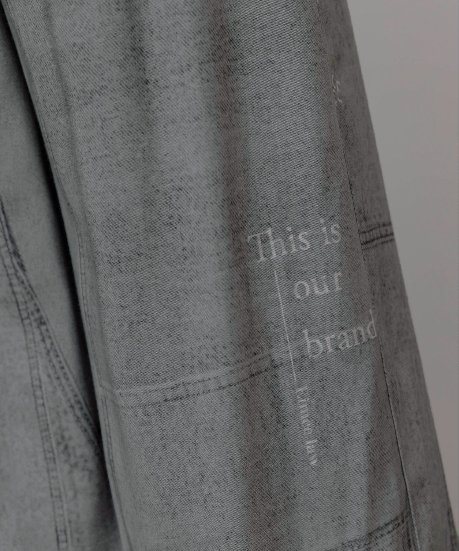 JAPAN BRAND - Fake Denim Printed Pants (2 Colors)