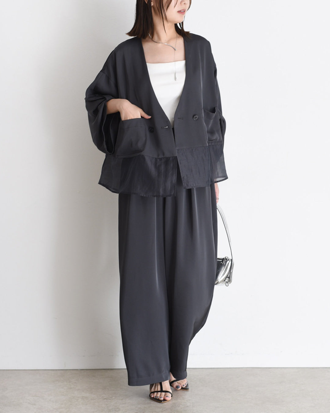 JAPAN BRAND - Mix Fabric Outer + Pants (Set) | 2 Colors