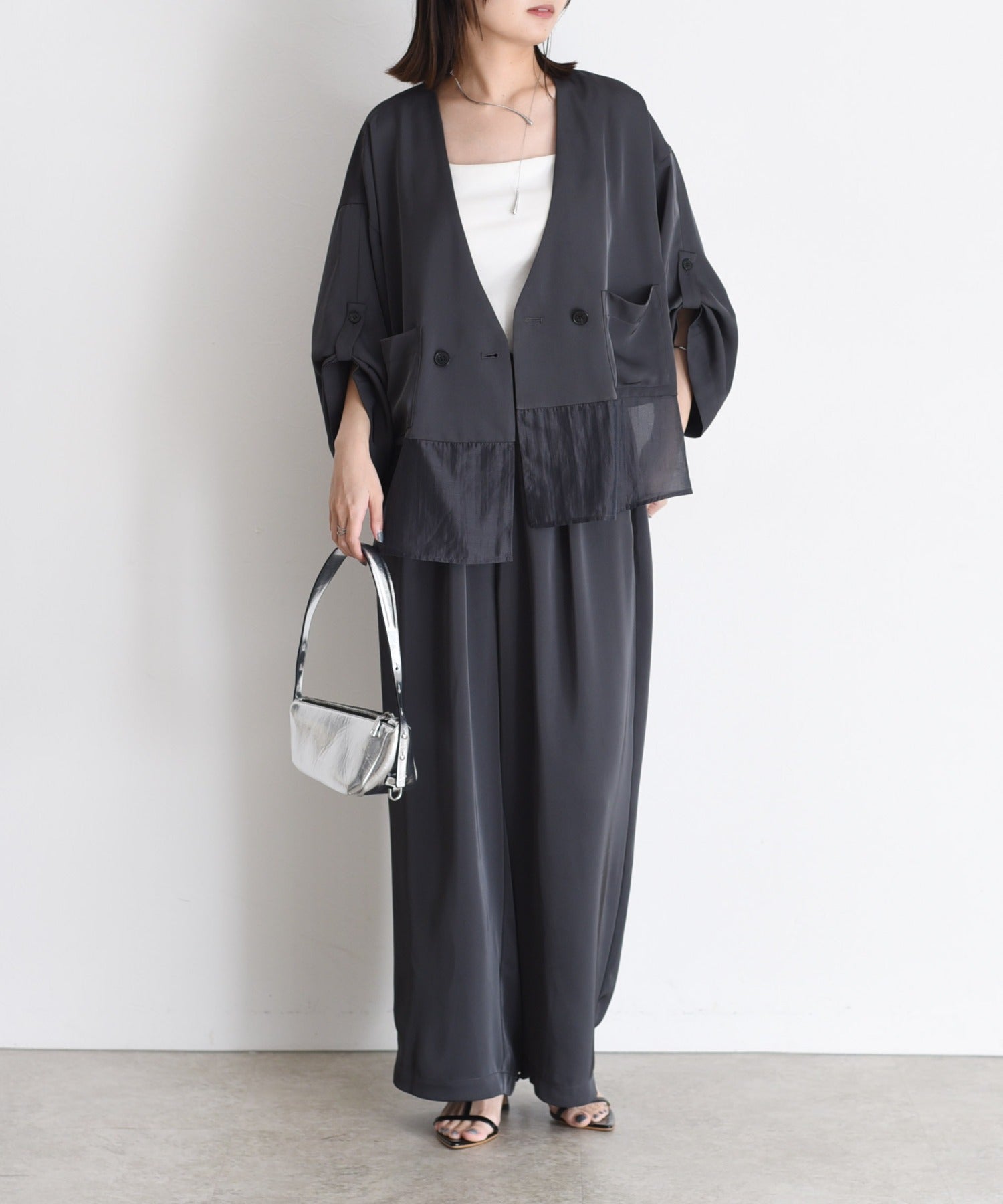 JAPAN BRAND - Mix Fabric Outer + Pants (Set) | 2 Colors