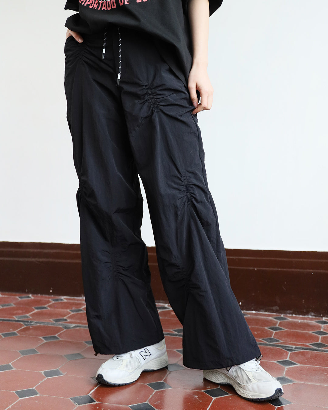 Ruched Details Pants (3 Color)