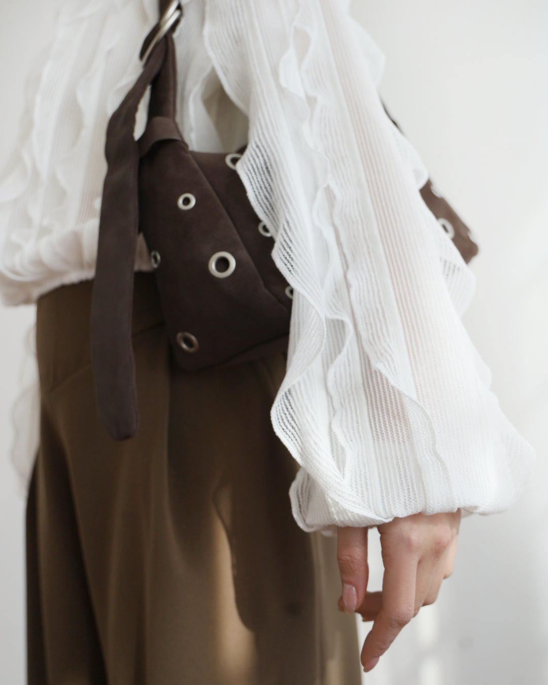 Ruffle Trimmed Top (2 colors)