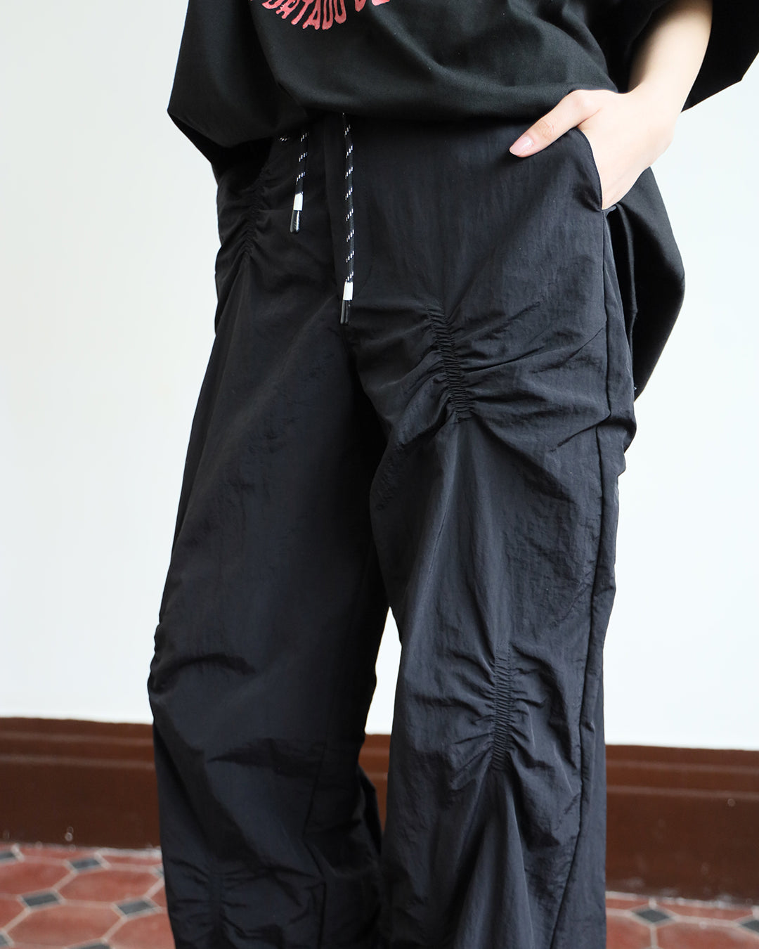 Ruched Details Pants (3 Color)