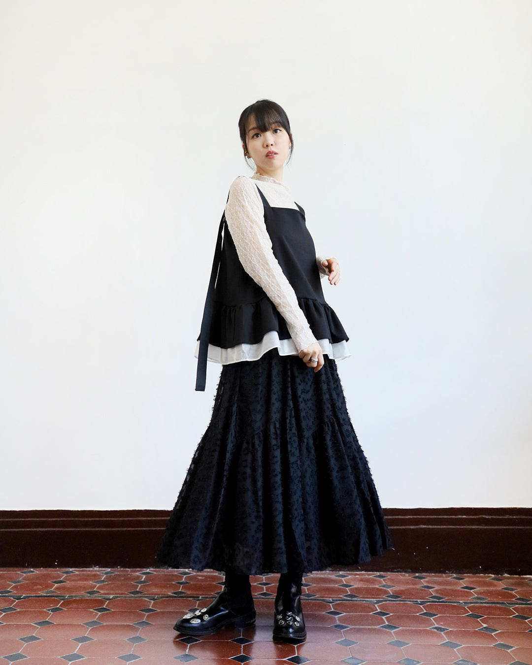 Texture Fabric Skirt (2 color)
