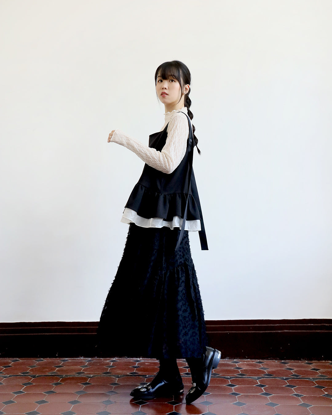 Texture Fabric Skirt (2 color)