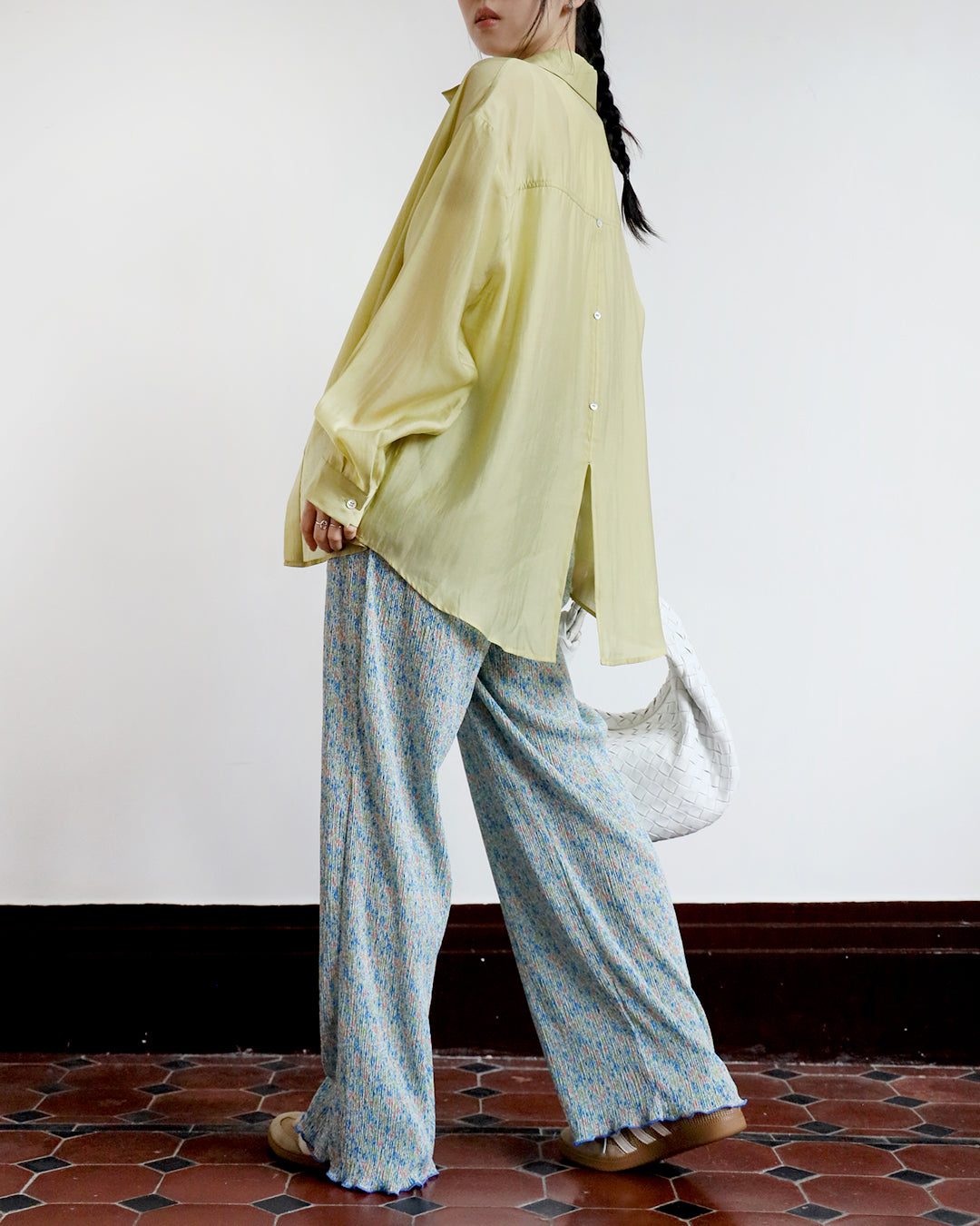 Floral Pleated Pants