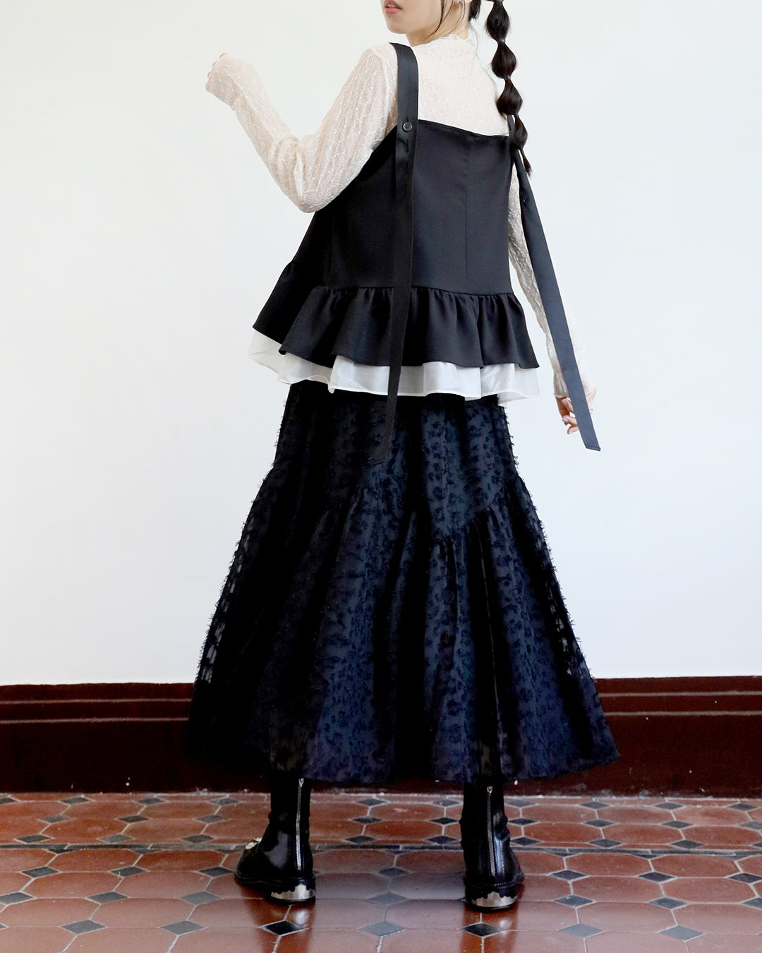 Texture Fabric Skirt (2 color)