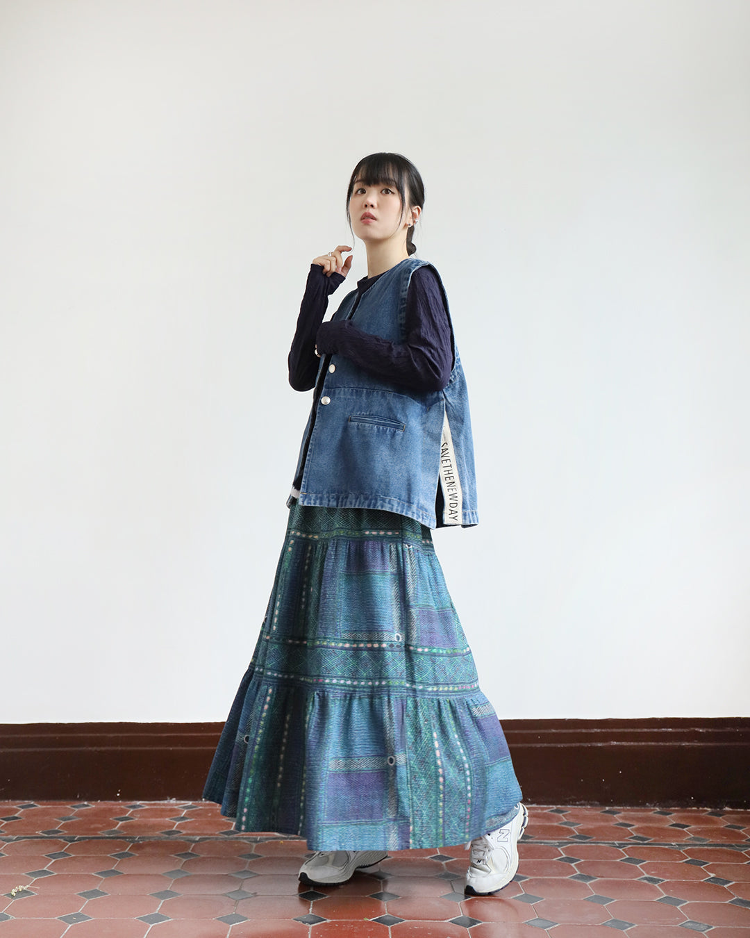 Ethnic Pattern Skirt