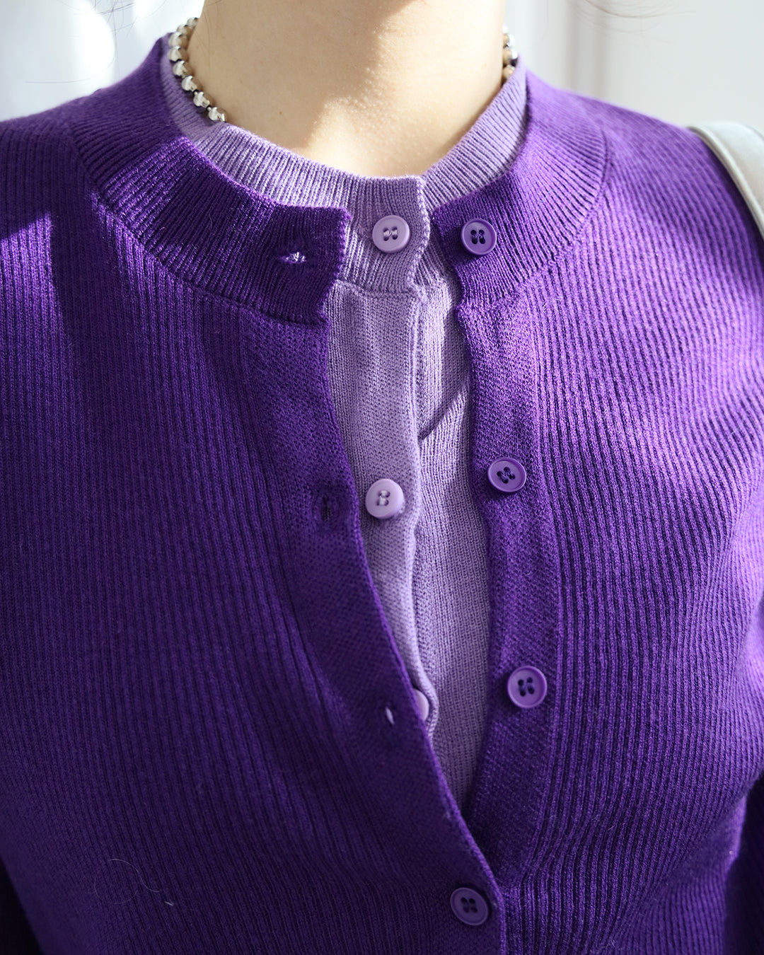 2 Tone Layered Cardigan