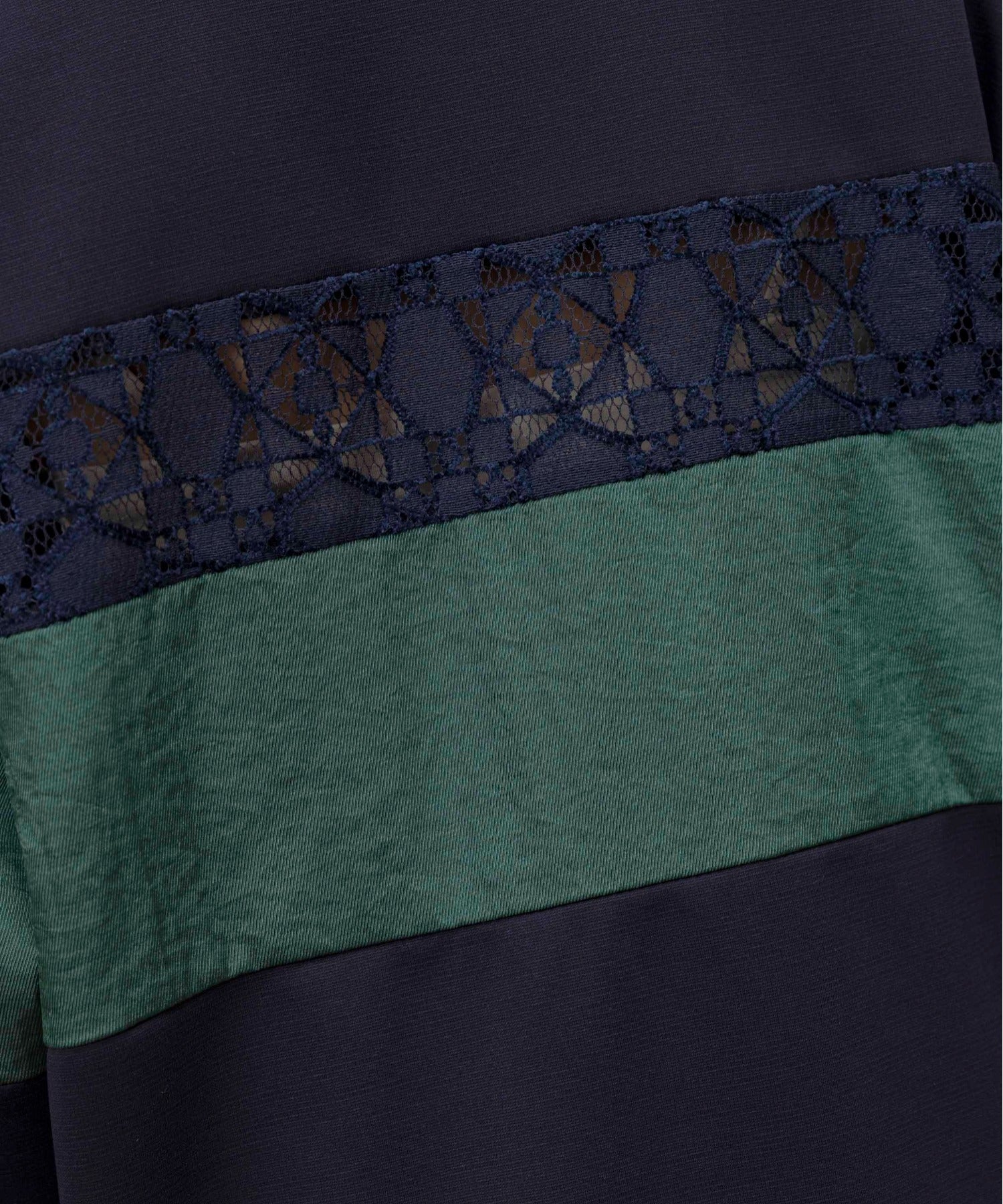 JAPAN BRAND - Floral Collar Lace Inserted Polo Shirt (2 Colors)